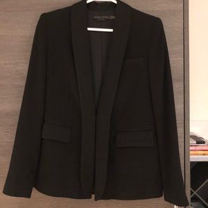 Alice + Olivia Long Black Tuxedo Blazer